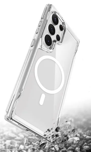 Samsung Galaxy S24 Ultra Kılıf Airbag Köşe Tasarımlı M-Safe Şarj Özellikli T-Max M-Safe Kapak