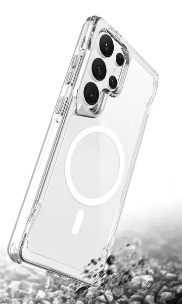 Samsung Galaxy S25 Ultra Kılıf Airbag Köşe Tasarımlı M-Safe Şarj Özellikli T-Max M-Safe Kapak