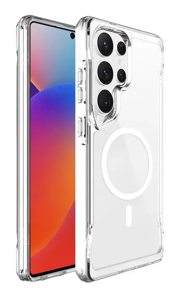 Samsung Galaxy S25 Ultra Kılıf Airbag Köşe Tasarımlı M-Safe Şarj Özellikli T-Max M-Safe Kapak