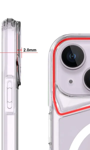 iPhone 15 Magsafe Kılıf Airbag Köşe Tasarımlı M-Safe Şarj Özellikli T-Max M-Safe Kapak