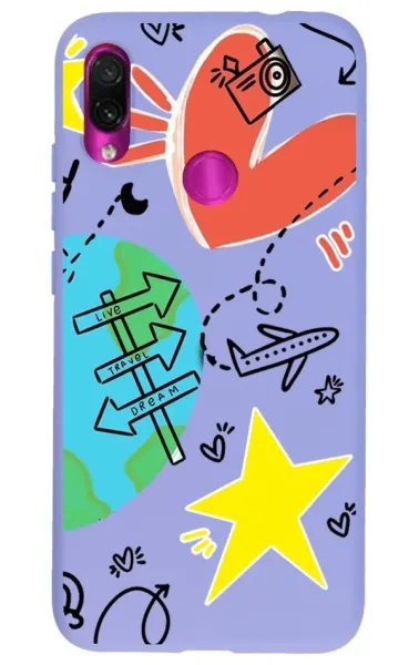 Xiaomi Redmi Note 7 Lansman Kılıf - World