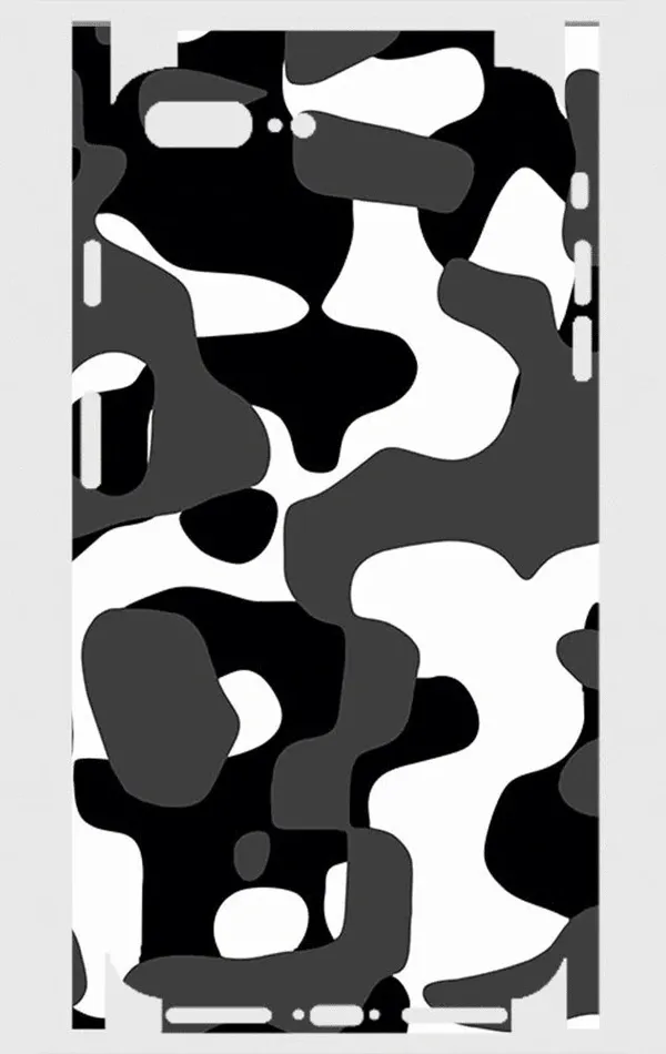 iPhone 7 Plus Telefon Kaplama - Grey Camouflage