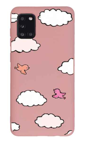 Samsung Galaxy A31 Lansman Kılıf - Kuş Pembe