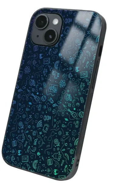 iPhone 14 Tamperli Glossy Cam Kapak - Mix