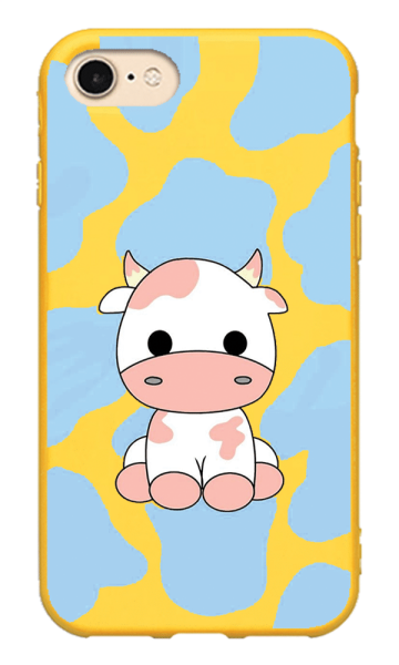 iPhone 8 Lansman Kılıf - İnek Sarı