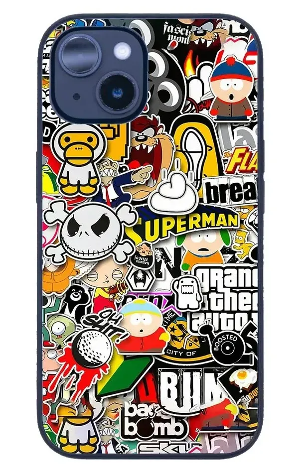 iPhone 14 Tamperli Glossy Cam Kapak - Sticker Brand