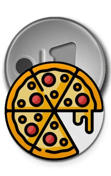 Buton Rozet - Pizza 2
