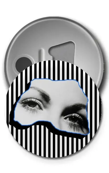 Buton Rozet - Puzzle Face