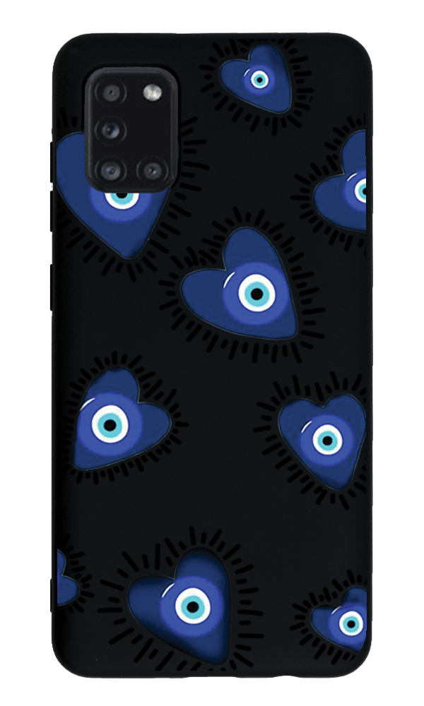 Samsung Galaxy A31 Lansman Kılıf - Nazar Siyah