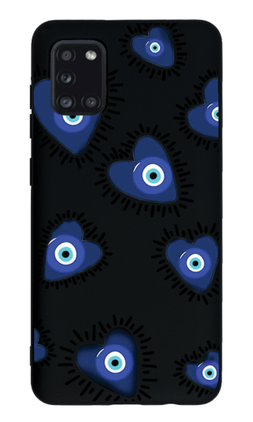 Samsung Galaxy A31 Lansman Kılıf - Nazar Siyah