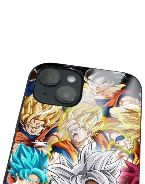iPhone 14 Plus Tamperli Glossy Cam Kapak - Anime