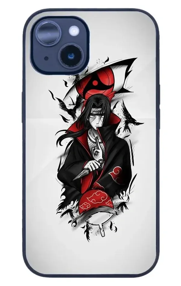 iPhone 14 Plus Tamperli Glossy Cam Kapak - Anime 2
