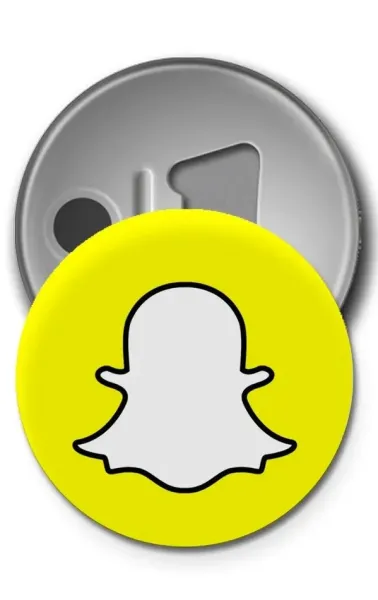 Buton Rozet - Snapchat