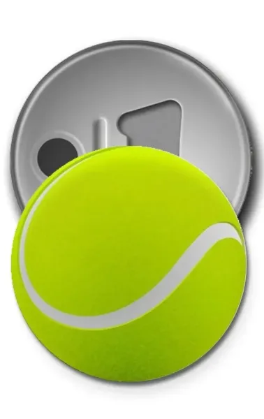 Buton Rozet - Tennis Ball