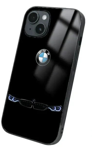iPhone 14 Plus Tamperli Glossy Cam Kapak - BMW 2