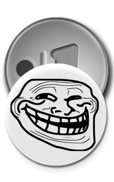 Buton Rozet - Troll
