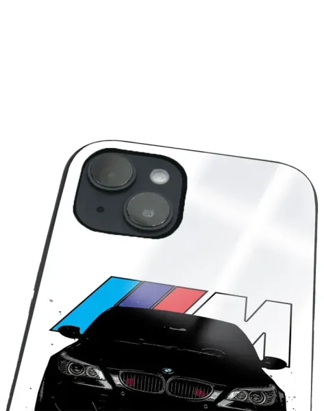 iPhone 14 Plus Tamperli Glossy Cam Kapak - BMW 4