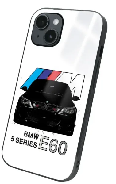 iPhone 14 Plus Tamperli Glossy Cam Kapak - BMW 4