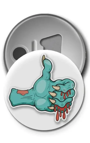 Buton Rozet - Zombie Ok