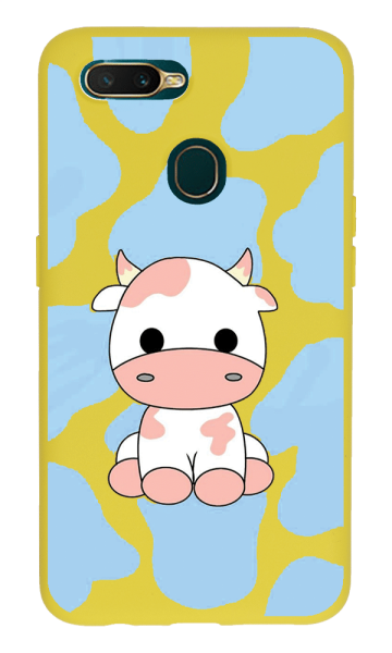Oppo A5s Lansman Kılıf - İnek Sarı