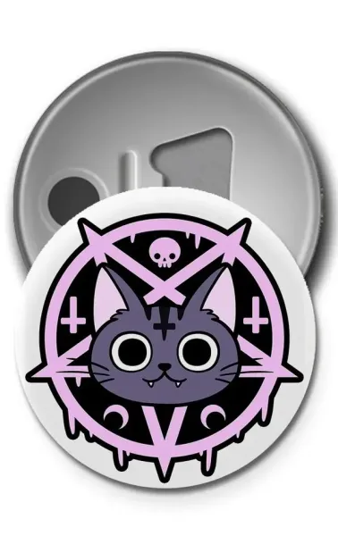 Buton Rozet - Dangerous Cat