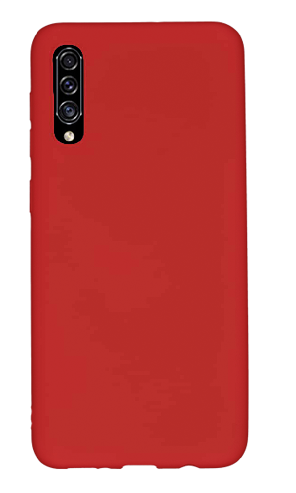 Samsung Galaxy A50 Kılıf Tasarla Lansman Dokulu Kapak Kırmızı