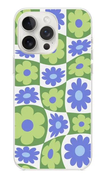 Çiçek Desenli Şeffaf Kılıf - Flowers