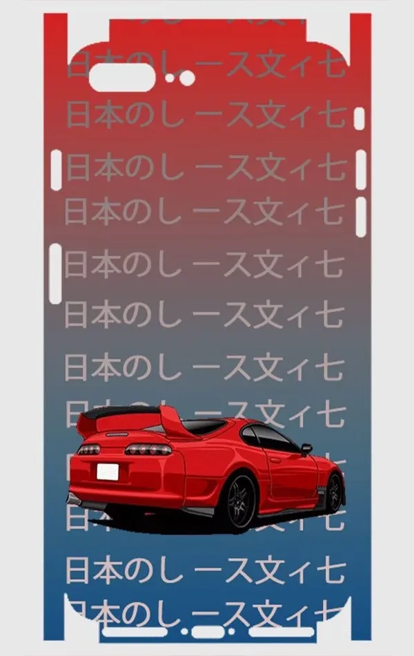 iPhone 8 Plus Telefon Kaplama - Supra MK4 JDM