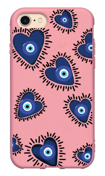 iPhone 8 Lansman Kılıf - Nazar Pembe