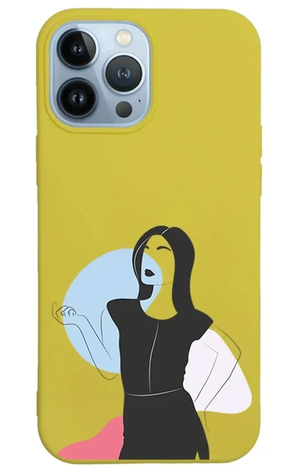 iPhone 13 Pro Lansman Kılıf - Art Woman 1