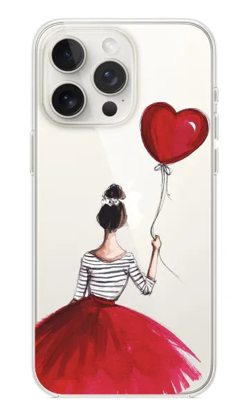 Red Girl Şeffaf Silikon Kılıf