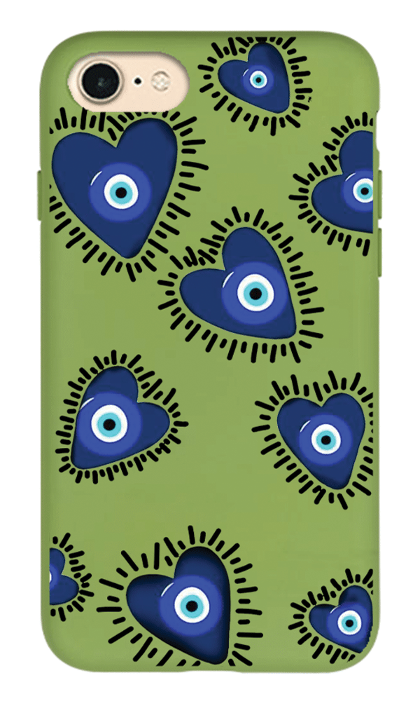 iPhone 8 Lansman Kılıf - Nazar Yeşil