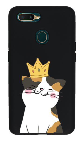 Oppo A5s Lansman Kılıf - Kedi Siyah