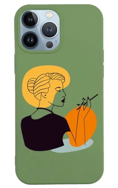 iPhone 13 Pro Lansman Kılıf - Art Woman 2