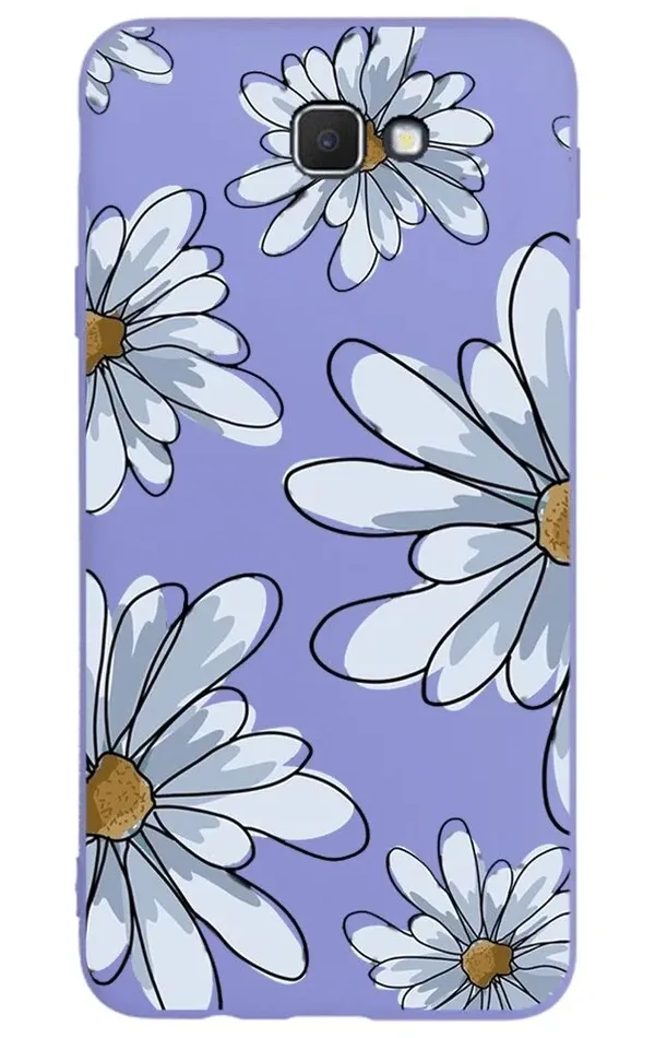 Samsung Galaxy J7 Prime Lansman Kılıf - Papatya Lila