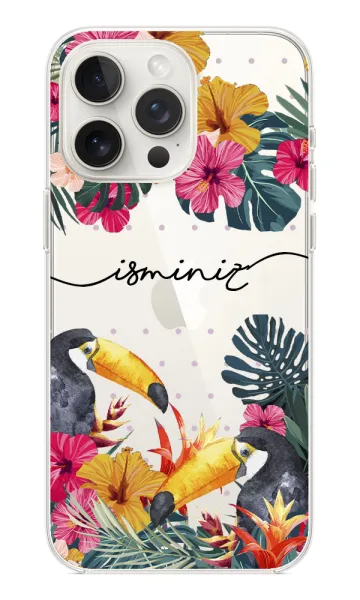Tropical Toucans Şeffaf Silikon Kılıf