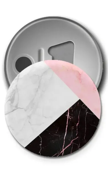 Buton Rozet - Three Color