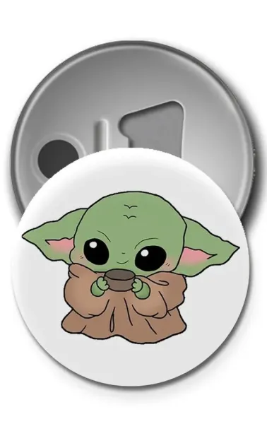 Buton Rozet - Yoda