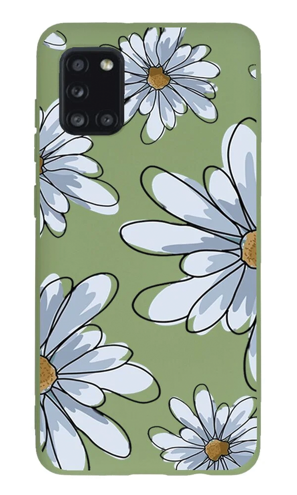 Samsung Galaxy A31 Lansman Kılıf - Papatya Yeşil