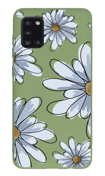 Samsung Galaxy A31 Lansman Kılıf - Papatya Yeşil