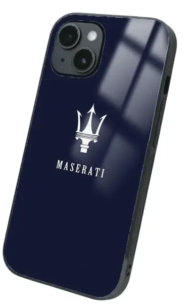 iPhone 14 Plus Tamperli Glossy Cam Kapak - Maserati