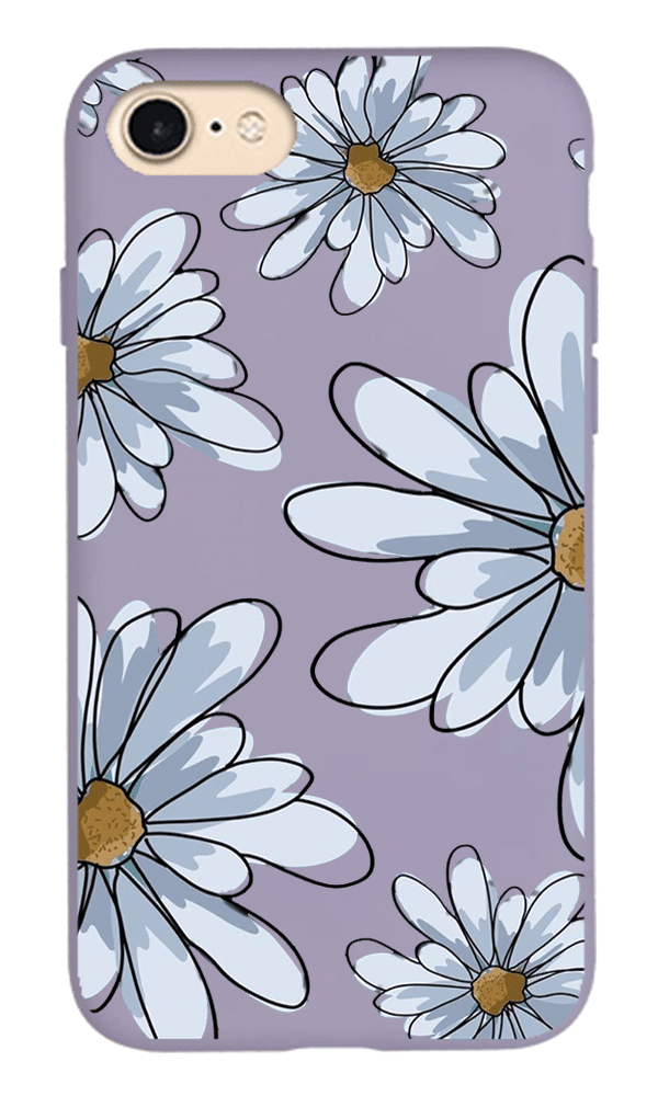 iPhone 8 Lansman Kılıf - Papatya Lila