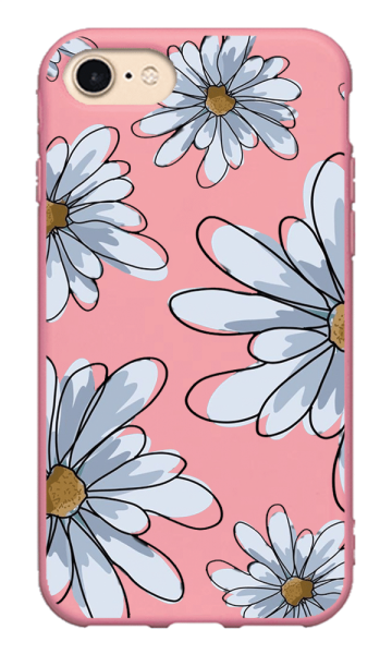 iPhone 8 Lansman Kılıf - Papatya Pembe