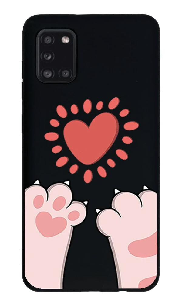 Samsung Galaxy A31 Lansman Kılıf - Pati Siyah