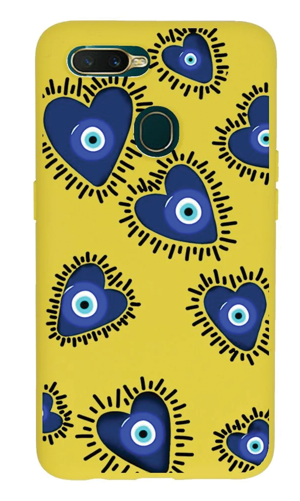 Oppo A5s Lansman Kılıf - Nazar Sarı