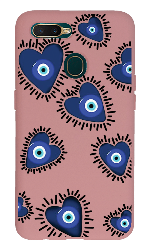 Oppo A5s Lansman Kılıf - Nazar Pembe