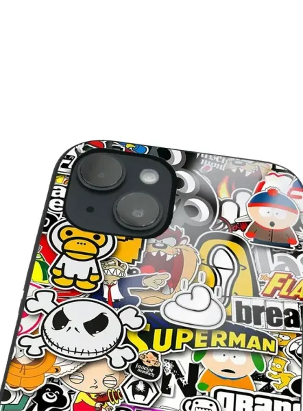 iPhone 14 Plus Tamperli Glossy Cam Kapak - Sticker Brand
