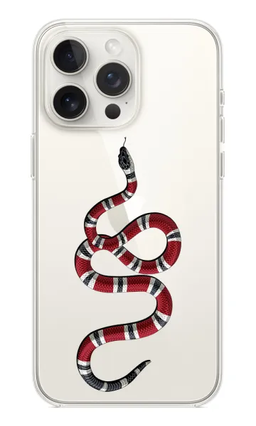 Red Snake Şeffaf Silikon Kılıf