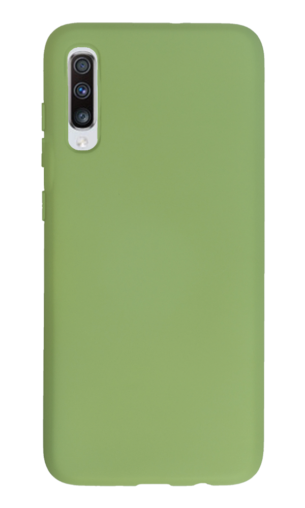 Samsung Galaxy A70 Kılıf Tasarla Lansman Dokulu Kapak Yeşil