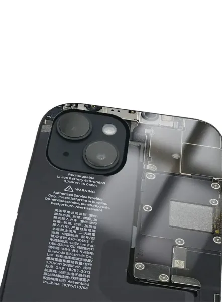 iPhone 14 Plus Tamperli Glossy Cam Kapak - Taptic Engine